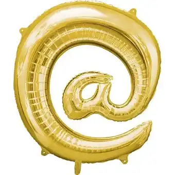 Tesco Gold At Symbol Air Fill Foil Balloon 40cm / 16 in offer