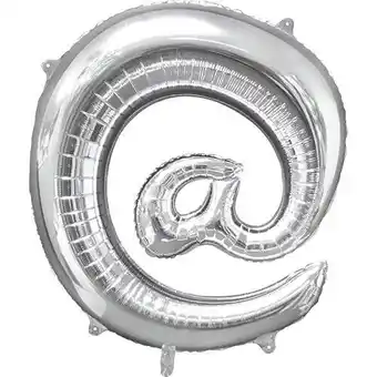 Tesco Silver At Symbol Air Fill Foil Balloon 40cm / 16 in offer