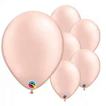 Tesco Pearl Peach Latex Qualatex Balloons 28cm / 11 in - Pack of 100 offer