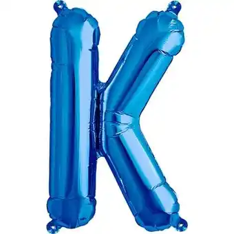 Tesco Blue Letter K Air Fill Foil Balloon 41cm / 16 in offer