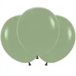 Tesco Solid Green Eucalyptus Biodegradable Latex Balloons 45cm / 18 in - Pack of 25 offer