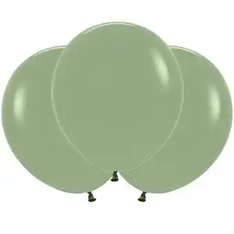 Tesco Solid Green Eucalyptus Biodegradable Latex Balloons 45cm / 18 in - Pack of 25 offer