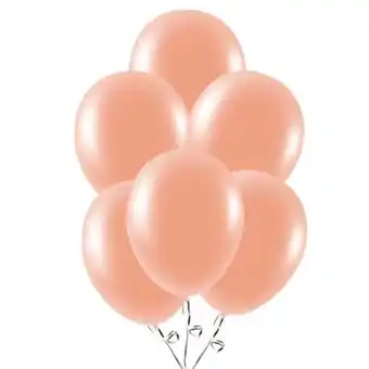 Tesco Coral Peach Biodegradable Latex Balloons 23cm / 9 in - Pack of 30 offer