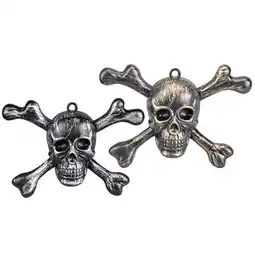 Tesco Assorted Skeleton Skull & Crossbones Halloween Hanging Wall Decoration offer