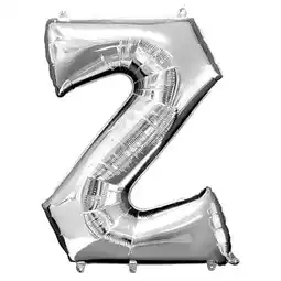 Tesco Silver Letter Z Helium Foil Giant Balloon 83cm / 33 in offer