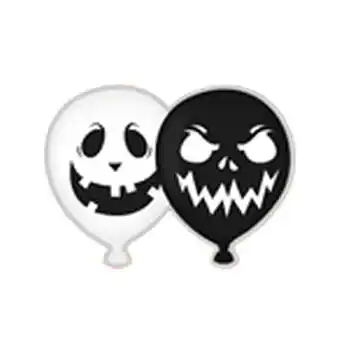 Tesco Assorted Halloween Faces Latex Balloons 27cm / 11 in - Pack of 10 offer