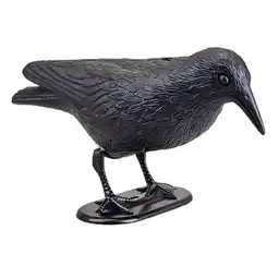 Tesco Black Crow Halloween Decoration with Ground Spike 31cm offer