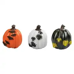 Tesco Assorted Pumpkin with Glitter Halloween Decoration 10cm offer