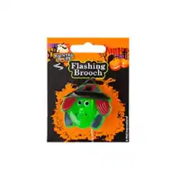 Tesco Wicked Witch Halloween Flashing Pin Brooch offer