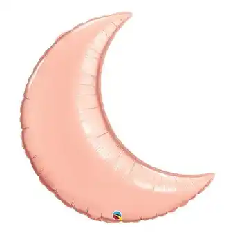 Tesco Rose Gold Crescent Moon Helium Foil Giant Qualatex Balloon 89cm / 35 in offer