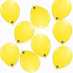 Tesco Yellow Round Mini Latex Qualatex Balloons 13cm / 5 in - Pack of 100 offer