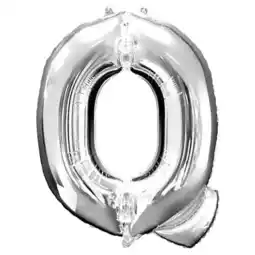 Tesco Silver Letter Q Helium Foil Giant Balloon 81cm / 32 in offer