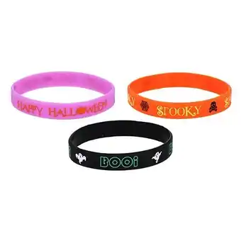 Tesco Assorted Halloween Silicone Bracelets - Pack of 5 offer