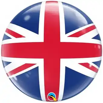 Tesco Union Jack Bubble Helium Qualatex Balloon 56cm / 22 in offer