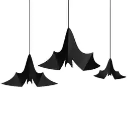 Tesco Halloween Bats Hanging Decorations - Pack of 3 offer