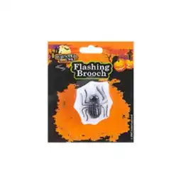 Tesco Spider Halloween Flashing Pin Brooch offer