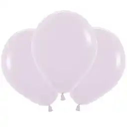 Tesco Pastel Matte Lilac Biodegradable Latex Balloons 45cm / 18 in - Pack of 25 offer