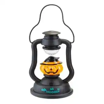 Tesco Pumpkin Spooky Halloween Sound & Light Up Lantern 28.5cm offer