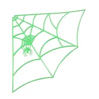 Tesco Glow In The Dark Large Spider's Web Halloween Decoration 31cm offer