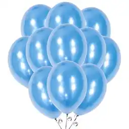 Tesco Metallic Blue Biodegradable Latex Balloons 30cm / 12 in - Pack of 50 offer