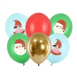 Tesco Christmas Candyland Characters Assorted Latex Balloons 30cm / 12 in - Pack of 6 offer