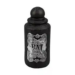 Tesco Halloween Bat Tonic Potion Bottle Decoration 15cm offer