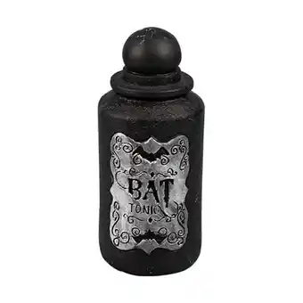 Tesco Halloween Bat Tonic Potion Bottle Decoration 15cm offer