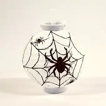 Tesco Halloween Spider Light Up Indoor Lantern 22cm offer