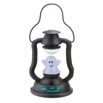 Tesco Ghost Spooky Halloween Sound & Light Up Lantern 28.5cm offer