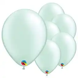 Tesco Pearl Mint Green Round Latex Qualatex Balloons 28cm / 11 in – Pack of 100 offer