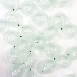 Tesco Pastel Green Crystal Biodegradable Round Mini Latex Balloons 13cm / 5 in - Pack of 100 offer