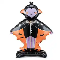 Tesco Dracula Vampire Halloween Standing Giant Air Fill Foil Balloon 112cm / 44 in offer