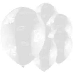 Tesco Wedding Printed Clear Latex Balloons 35cm / 14 in - Pack of 25 offer