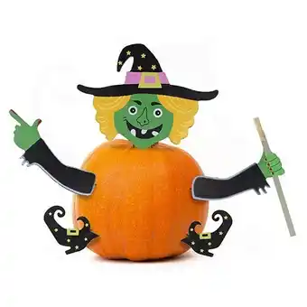 Tesco Wooden Wicked Witch Halloween Pumpkin Decoration Kit offer