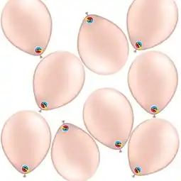 Tesco Pearl Peach Round Mini Latex Qualatex Balloons 13cm / 5 in – Pack of 100 offer