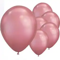 Tesco Chrome Mauve Round Latex Qualatex Balloons 18cm / 7 in – Pack of 100 offer