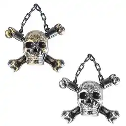 Tesco Assorted Skeleton Skull, Crossbones & Chains Halloween Decoration 21cm offer