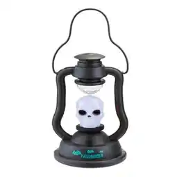 Tesco Skull Spooky Halloween Sound & Light Up Lantern 28.5cm offer