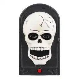 Tesco Skull Halloween LED Light Up & Sound Spooky Doorbell offer