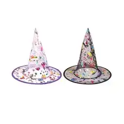 Tesco Halloween Assorted Foil Stamped Witch Hat for Kids offer