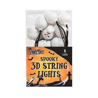 Tesco Halloween 3D Skull lights Decoration 160cm offer