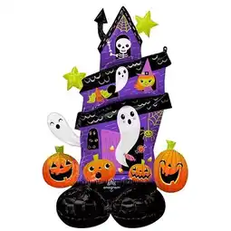 Tesco Halloween Haunted House Airloonz Air Fill Giant Foil Balloon 127cm / 50 in offer