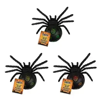 Tesco Assorted Halloween Stress Relief Squishy Squeeze Spider Toy With Beads 10cm offer