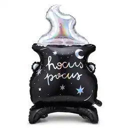 Tesco Halloween Hocus Pocus Cauldron Air Fill Standing Foil Balloon 80cm / 31.5 in offer