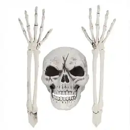 Tesco Buried Skeleton Halloween Plastic Props Decorations - Pack of 3 offer