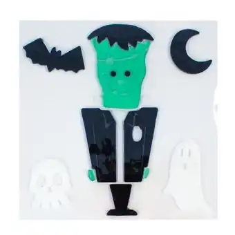 Tesco Halloween Frankenstein Gel Stickers Sheet Window Decoration offer