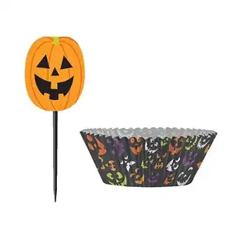 Tesco Pumpkin Faces Halloween Cupcake Kit offer