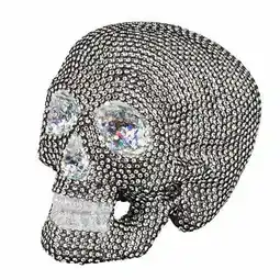 Tesco Halloween Sparkle Skull Prop Decoration 19cm offer