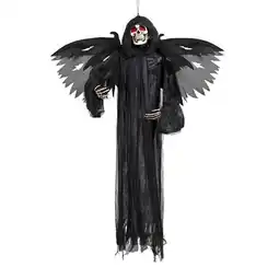 Tesco Dizzy Demon Halloween Animated Prop Hanging Decoration 165cm offer