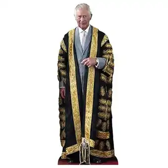 Tesco King Charles III Gold Lifesize Cardboard Cutout 179cm offer